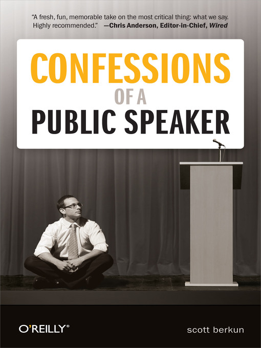 Title details for Confessions of a Public Speaker by Scott Berkun - Wait list